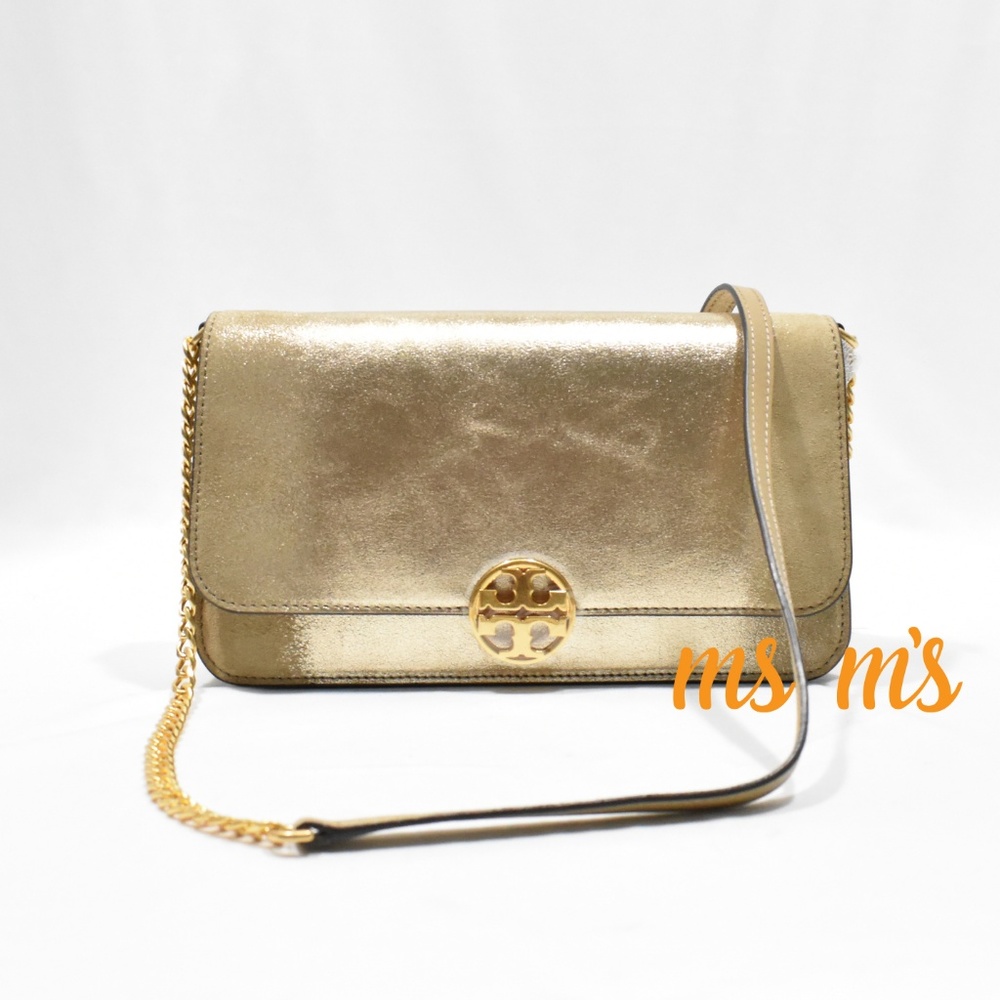 NWT Tory Burch Gold Metallic Convertible CrossBody